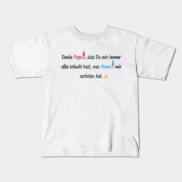 Alles Gute zum Vatertag Kids T-Shirt by CDUS